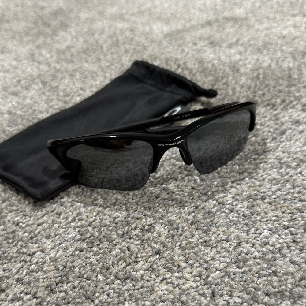 Black Oakley Half Jacket Sunglasses with Case